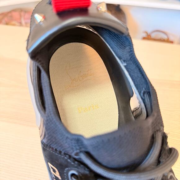 Christian Louboutin Arpoador Black Leather Drawstring Low Top Size 42.5/ Size 9 main image 13